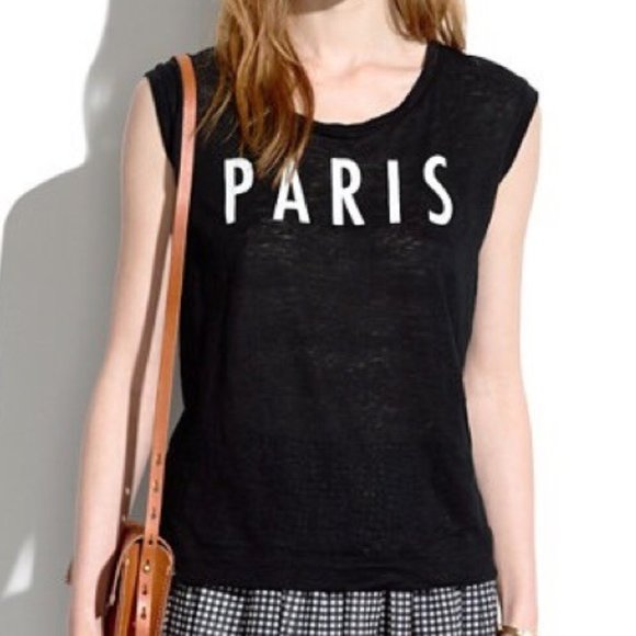 Madewell Tops - Madewell Paris Slub Muscle Tank Top